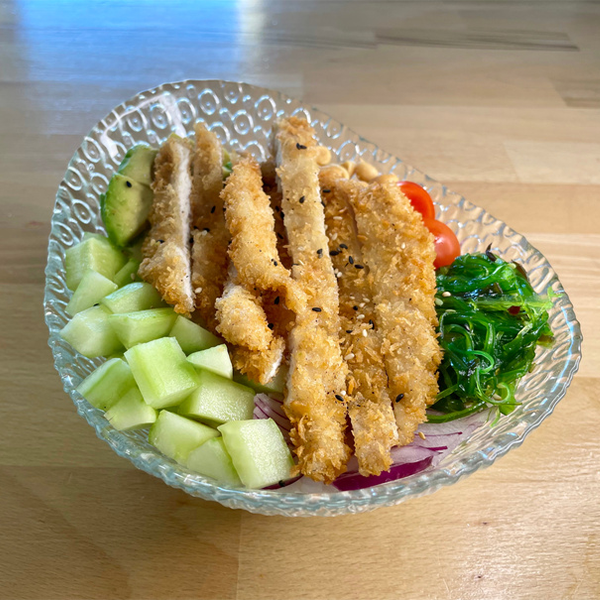 Poke Pollo crujiente